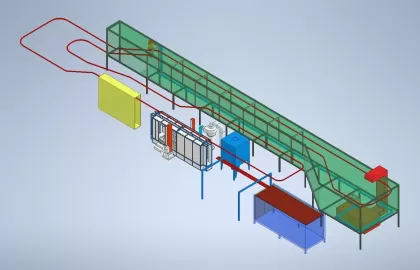 DÂY CHUYỀN SƠN TĨNH ĐIỆN – CÔNG NGHỆ SƠN HIỆU SUẤT CAO CHO NHÀ MÁY HIỆN ĐẠI