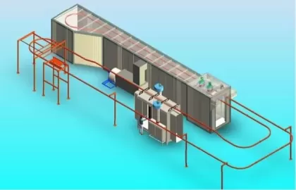 Hệ thống dây chuyền sơn tĩnh điện tự động